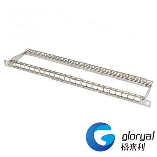 Manufacturer Supplies Category 6 0.5U Shielded 24-Port Empty Network Patch Panel Engineering-Grade Cabinet 19inch