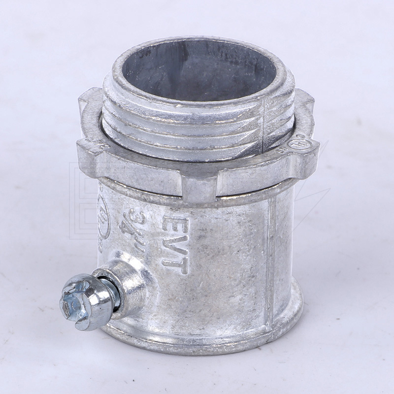 杭州萧山EVT 美标530 EMT管固定连接器 EMT管配件 锌合金接头