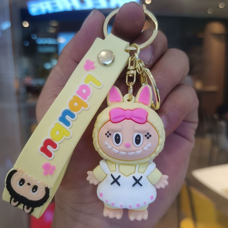 クリエイティブホットスタイルラブブキーホルダー漫画リトルシープペンダントおもちゃベビーグラバーかわいいキーチェーンリング卸売|undefined