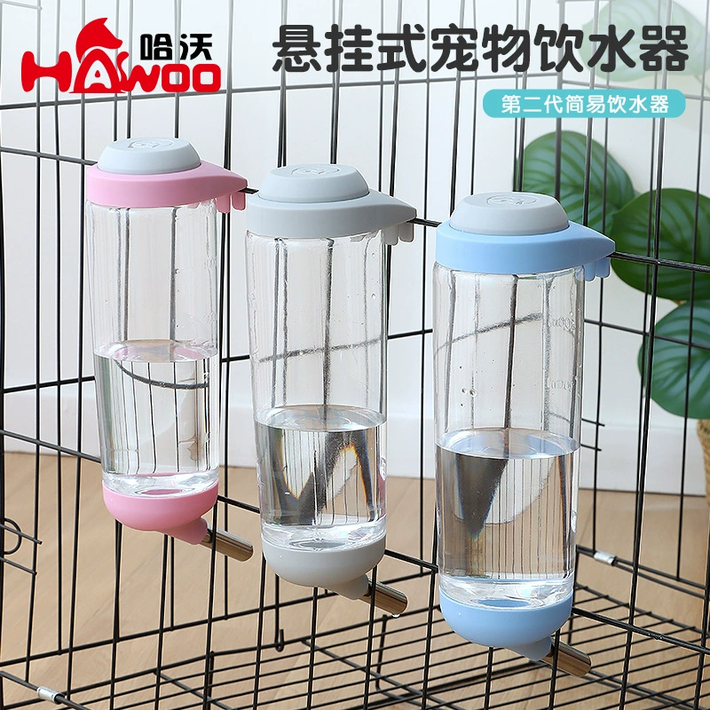 Автоматическая поилка для животных с большой емкостью, подвесная бутылка для воды для кошек и собак, подвесная поилка для клеток и ограждений.