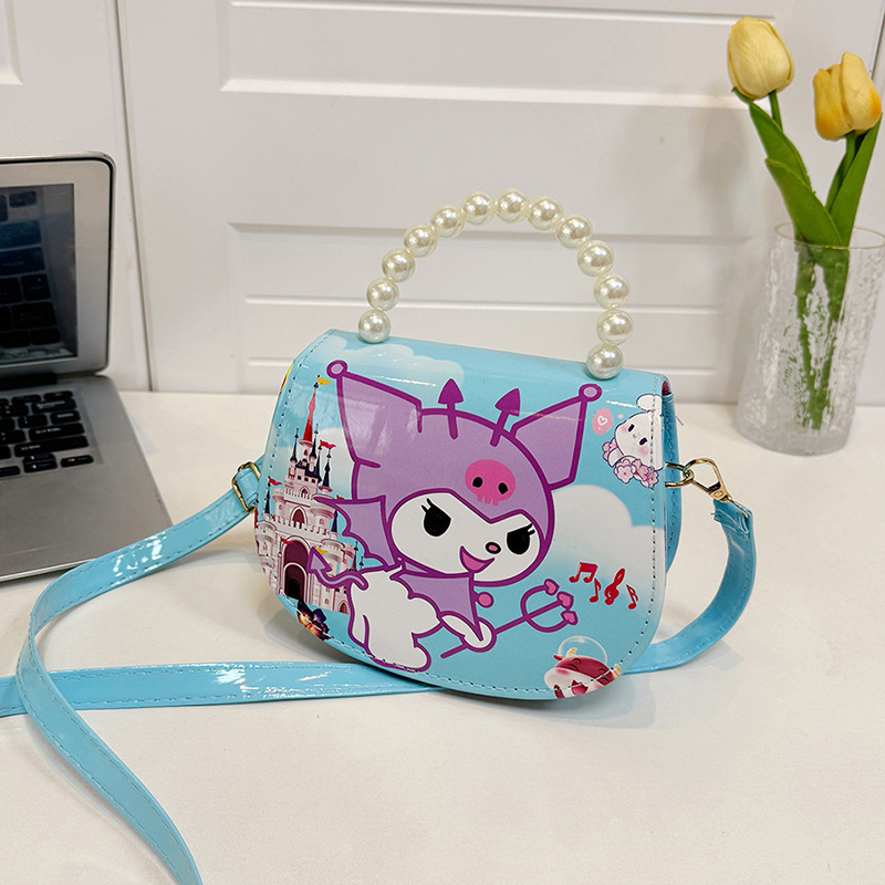 2024 caricatura Kulomi bolso de hombro para niños niñas adorables coreanos en jardín de infantes con bolso de cinturón