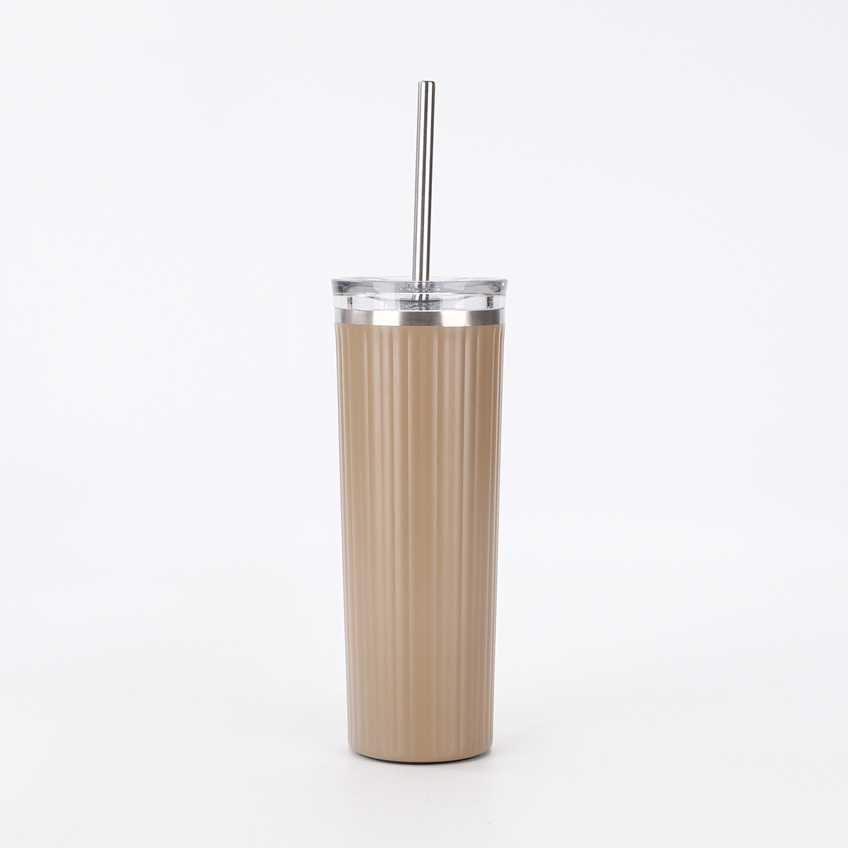 Nuevo taza de café de oficina con paja taza de bebida directa de gran capacidad 304 taza de vacío de acero inoxidable mayorista