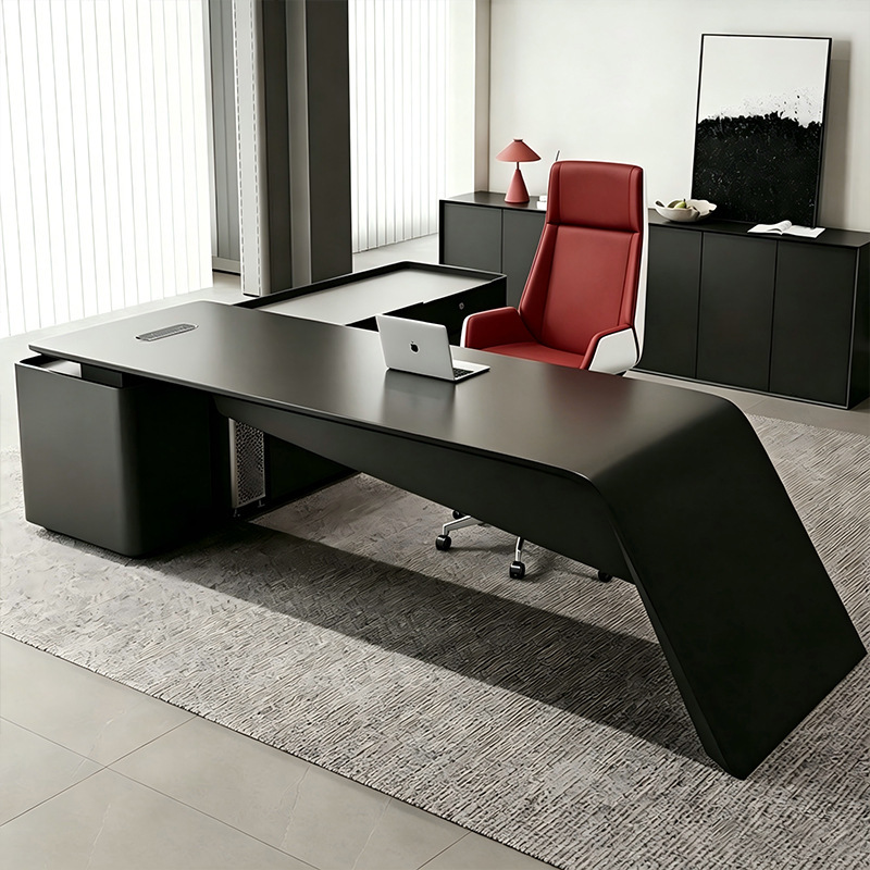 Painted Office Desk, Executive Desk and Chair Set, Simple Modern Cross-Border Manager Desk, Chairman's Desk, President's Desk, Executive Desk
