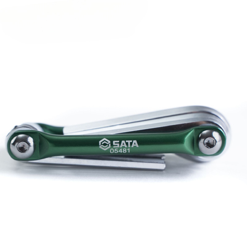 世达内六角扳手套装折叠组合公制8件套内六方板手六棱组套05481