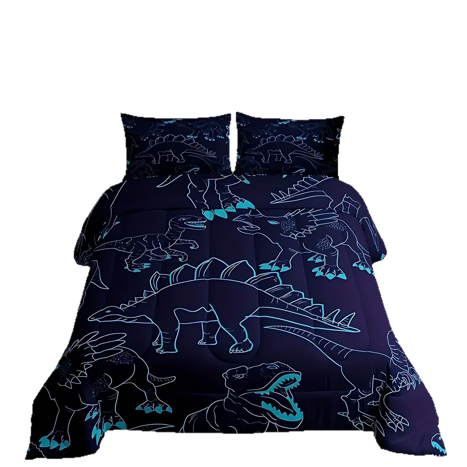 TEMU / JIT transfronterizo nuevo dinosaurio de la selva impresión digital 180gms fuente de fabricantes de quiltos