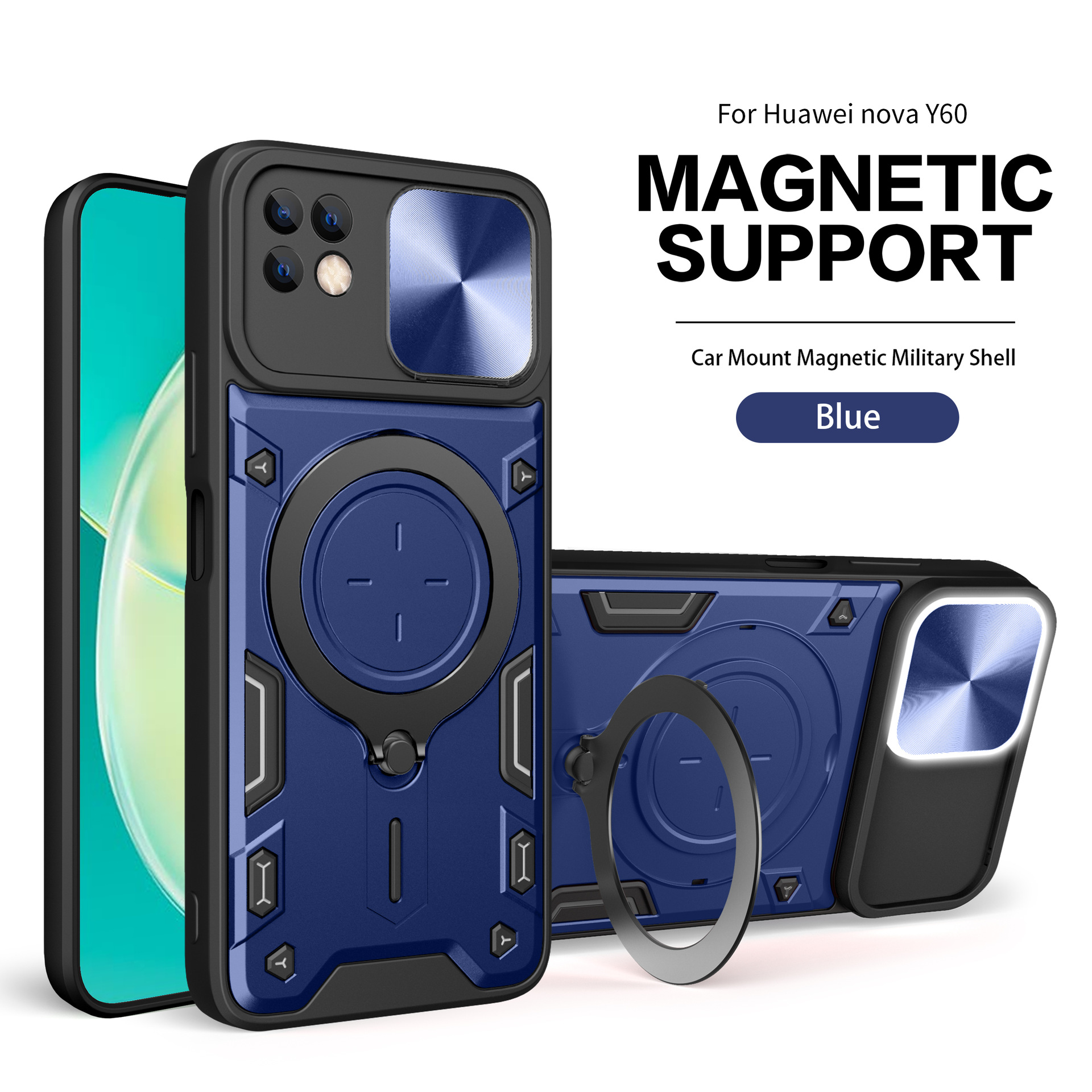 Ventana de empuje de Jiashang para Huawei Honor Magic 7 X6B funda para teléfono móvil Honor X50 X8A soporte magnético