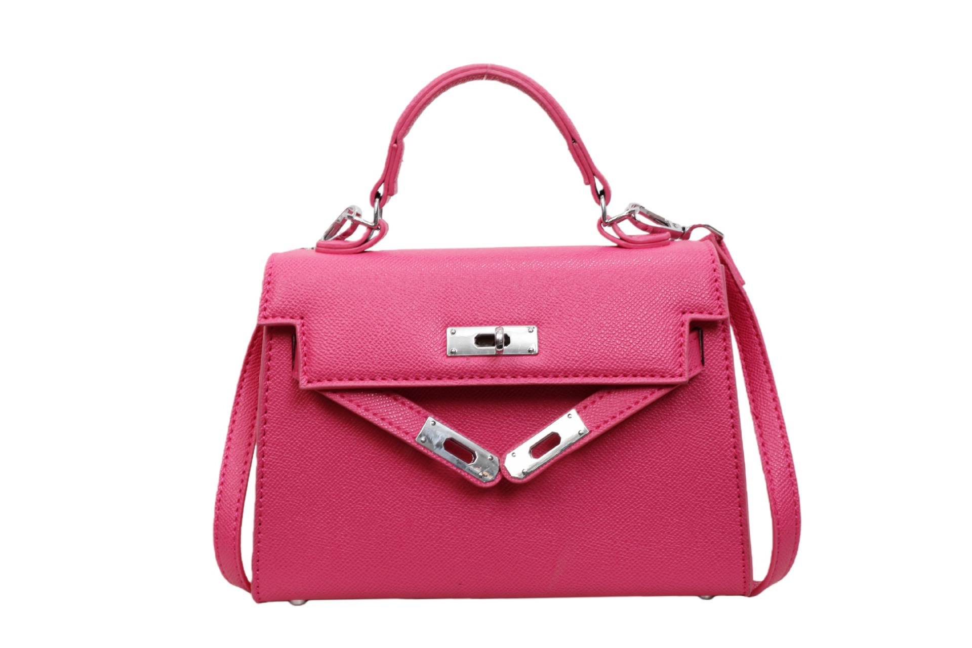 Silver buckle rose pink