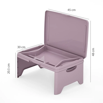 Anti-spill Car Small Table, Portable Car table board - purple
