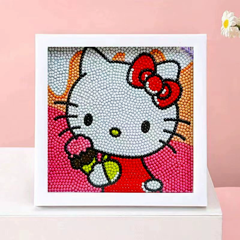 DIY-набор для алмазной мозаики 17×17 см, пластиковая рама, дизайн щенок, полный набор инструментов для кладки