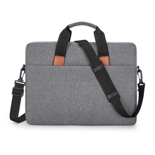 Factory New Shockproof Computer Bag Large Capacity Shoulder Handbag Lightweight Simple Men's and Women's Outgoing Briefcase 16 Inch