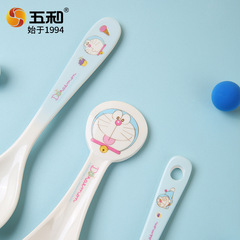 Five and Children Spoons Baby Food Spoon Household Doraemon Tableware Genuine Soup Spoon Baby Tableware Spoon Wholesale