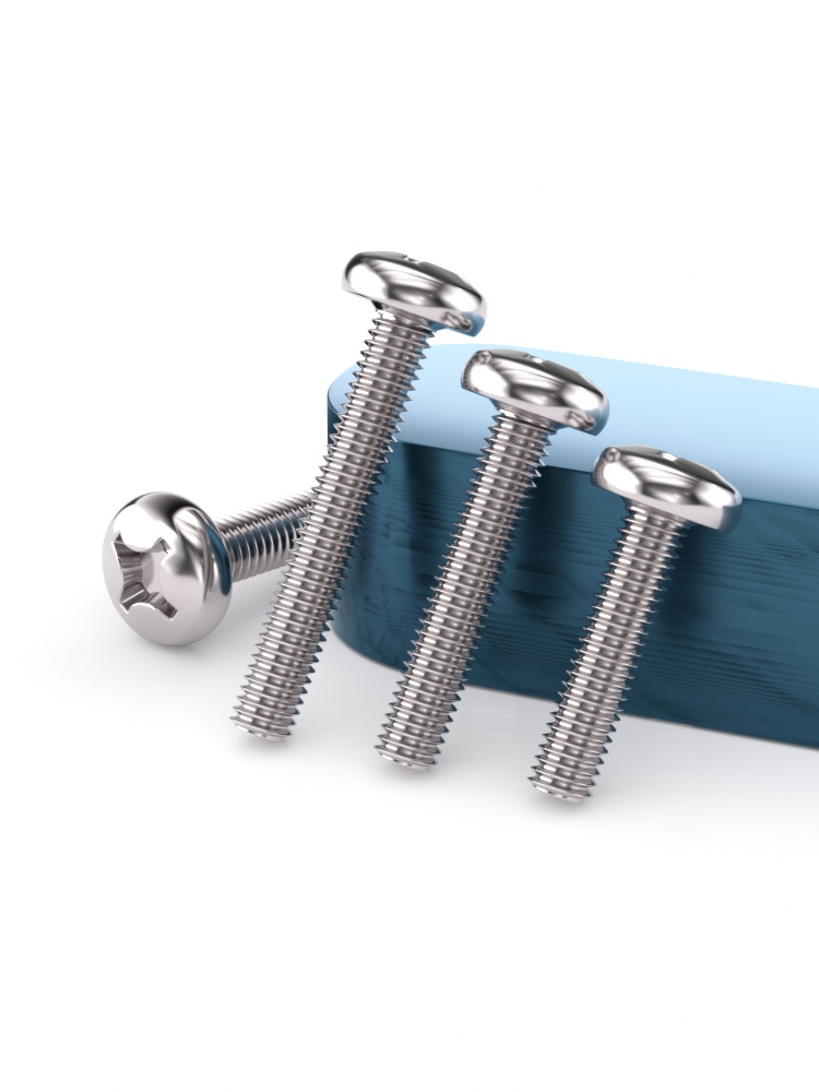 304不锈钢十一字开槽圆头螺丝盘头加长开关插座面板机螺钉/M3M4M5