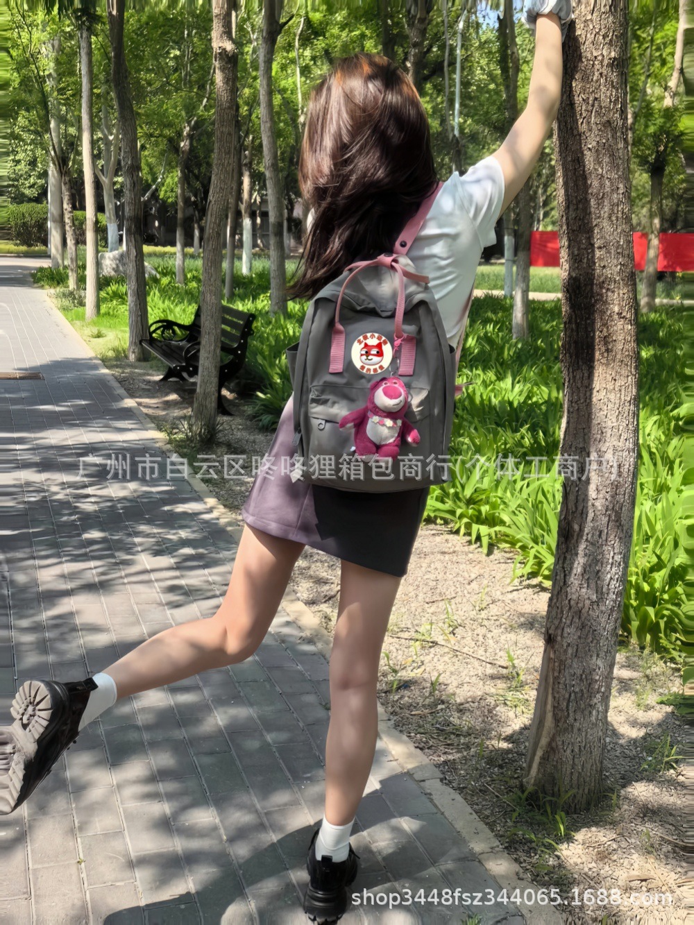 爆款高品质北极双肩包狐狸学生书包户外休闲旅行背包电脑包外贸包