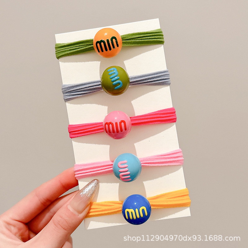 2025 nuevo estilo simple cabello de moda de alta elasticidad correa de correa de cabello multifuncional cubierta de cuero durable cabello bola adornamiento para el cabello