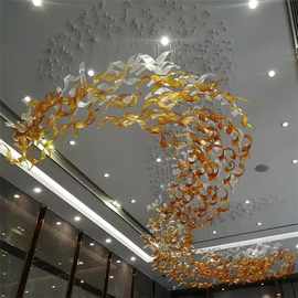 酒店宴会厅婚礼大厅大堂销售部沙盘俱乐艺术玻璃挂件挂饰挂件吊灯