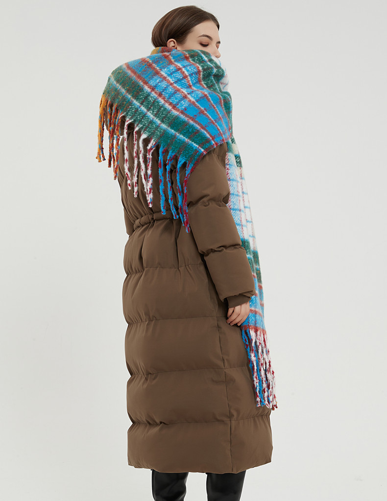 Neu Imitation Mohair Regenbogen Plaid frauen Winter Schal Verdickt Warme Schal_voghion.com