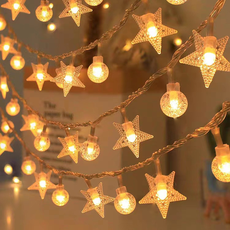 New led small colored lights Christmas holiday light string atmosphere decorative lights camping tent bedroom Korean fairy hanging lights New led small colored lights Christmas holiday light string atmosphere decorative lights camping tent bedroom Korean fairy hanging lights