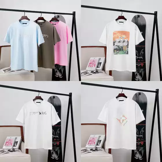 The correct version. High version. Donkey family short sleeve 25 new classic hot diamond printing short sleeve T-shirt for men and women