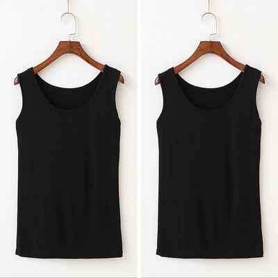 Primer camisole Fat sister modal Halter tops Internal lap 200 middle age mom Add fertilizer Large vest