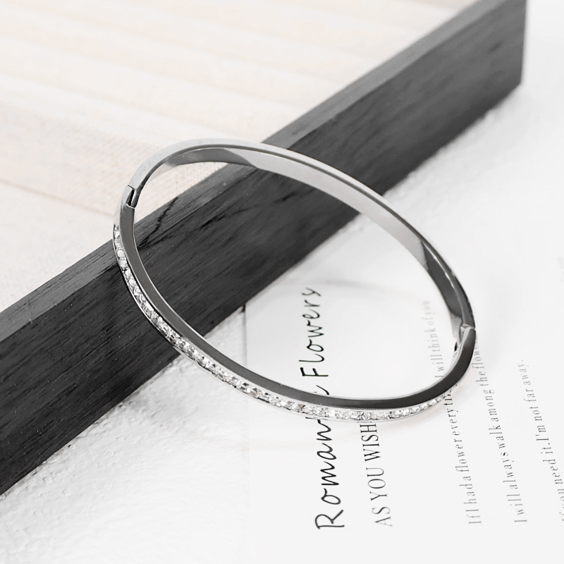 티타늄 스틸 팔찌 스틸 색상