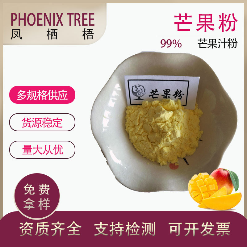 食品级芒果汁粉 喷雾干燥芒果粉 冰淇淋固体饮料原料芒果粉多应用