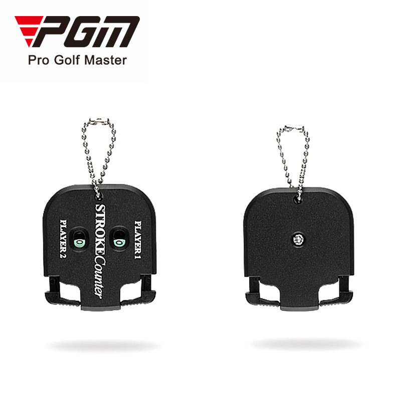 Máy tính điểm golf vuông PGM JFQ003 – bộ đếm quay số đôi cho 2 người — Máy ghi bàn vuông JFQ003