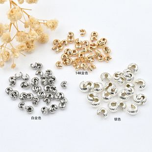 14K��ɫ�Ϲϼy������ diy�ֹ��Ʒ��� C��朶�λ����β��������