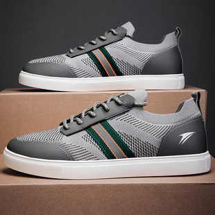 New Spring and Summer Men's Breathable Mesh Panel Shoes Lazy Slip-On Labor Protection Work Shoes Casual Canvas Shoes Men's Shoes