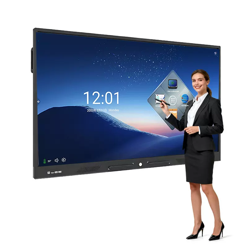 液晶高清4k互动白板一体机多媒体智能平板触摸智慧多屏互动会议屏