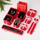 Valentine's Day Letter Bow Heaven and Earth Cover Gift Box Necklace Jewelry Box Birthday Gift Gift Packaging Box Jewelry Box