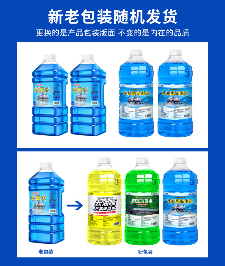 Antifreeze Glass Cleaner for Cars, Powerful Stain and Oil Film Remover, Specialized for Winter Use at Temperatures Below -40, Wiper Fluid