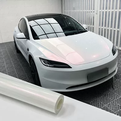 Tpu Colored Car Wrap Diamond White Charm Pink Color-Changing Film Car Film Ppf Source Factory Wholesale in Stock Supports Customization (Auto Color Change Film)