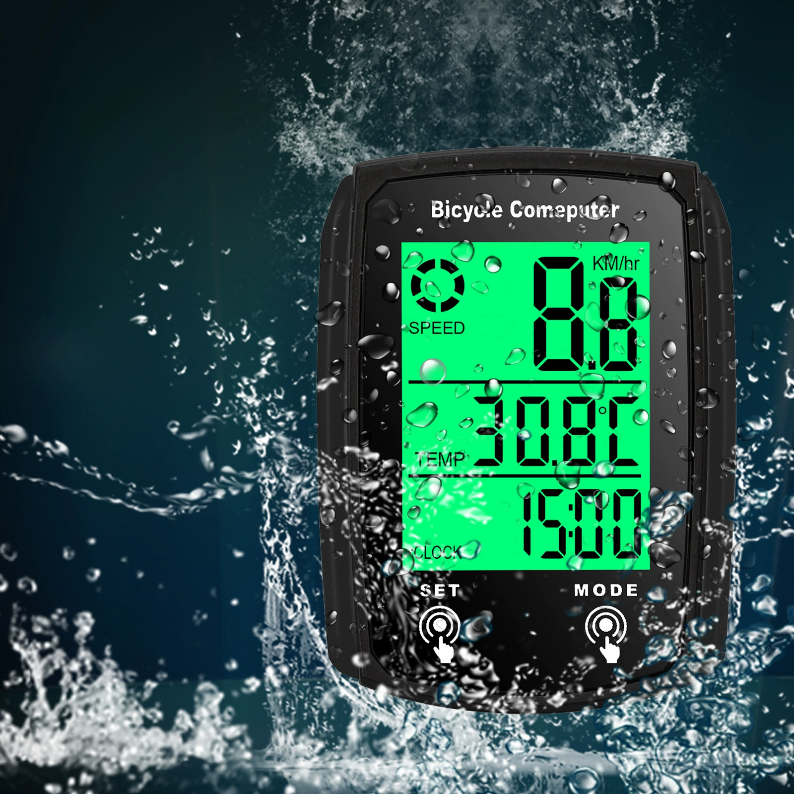 Велосипед, водостойкий mountain speedometer, английский стиль