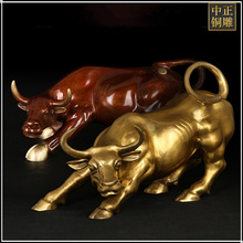 铸铜黄牛动物雕塑校园铜雕牛奔牛广场铜雕牛卧着的铜牛雕塑
