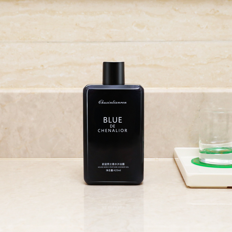 Gel de Ducha y Champú para Hombre con Aroma Azul Cielo, Fragancia Duradera, Control de Grasa, Venta al Por Mayor, Dropshipping