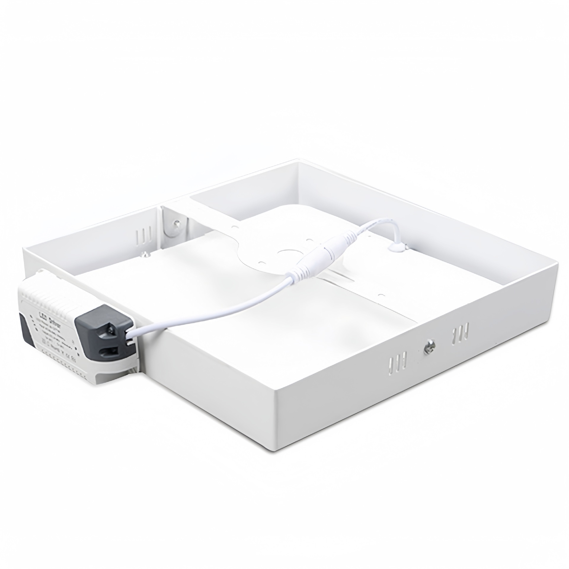 Lámpara sin orificios, lámpara de panel plano cuadrada redonda ultrafina, lámpara de panel, downlight LED