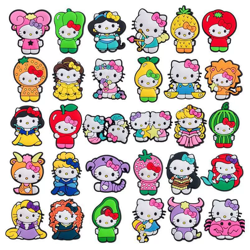 Hello Kitty, мультяшный аксессуар, обувь, пряжка для обуви, съемные украшения, качественный стиль