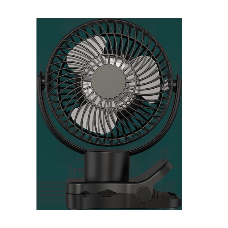 Soporte de lámpara de noche de control remoto ventilador de doble propósito de escritorio silencioso viento 360 ° sin ajuste de ángulo muerto sacude automáticamente la cabeza image 6