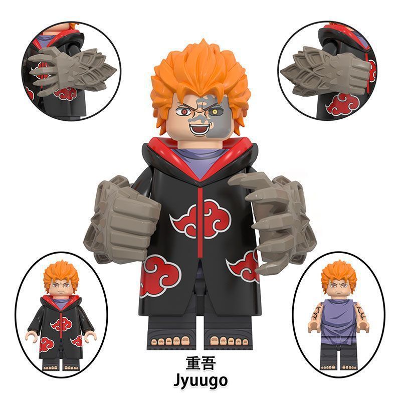 NARUTO 互換性のあるレゴ ミニフィギュア ヘイゴ ウィザード ウィザード ウィザード サスケ イタチ ジュンマルー 組み立てブロック おもちゃ プラスチック|undefined