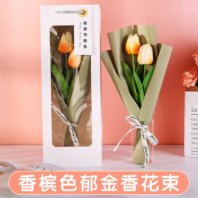 스승의 날 꽃다발-샴페인 튤립