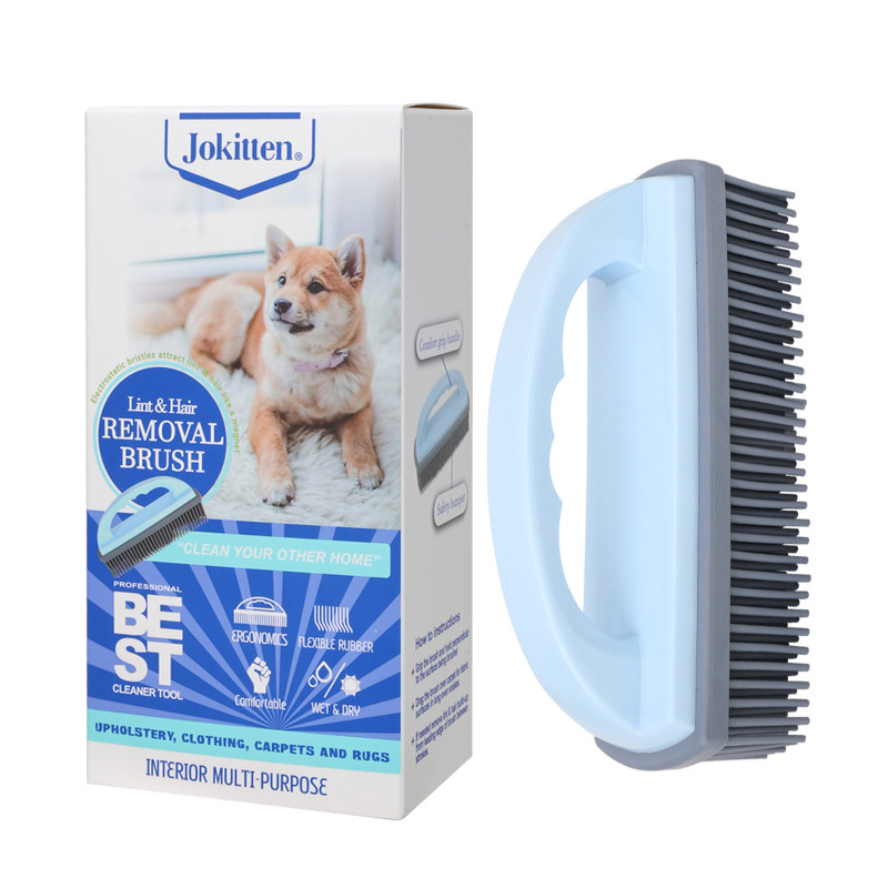 Cepillo de baño de mascotas transfronterizos, cepillo de masaje de depilación para gatos, perros y perros, cepillo suave antideslizante, gran cantidad de stock
