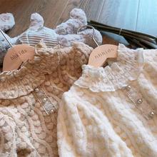 2023秋冬新款女童加绒打底衫童装韩版宝宝洋气长袖上衣衣服样布无