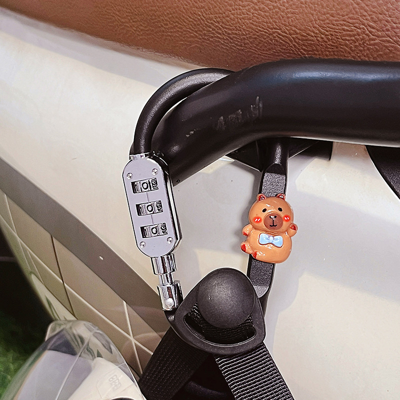 電気自動車ヘルメットロック固定ユニバーサルかわいい漫画高価値バッテリー車ヘルメット盗難防止ロック盗難防止アーティファクト|undefined