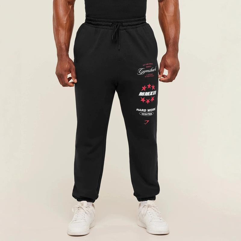 GYMSHARK Men's Sports Pants Jogger Gym Muscle Fitness Casual Pants Cotton Printed Trousers GYMSHARK Men's Sports Pants Jogger Gym Muscle Fitness Casual Pants Cotton Printed Trousers