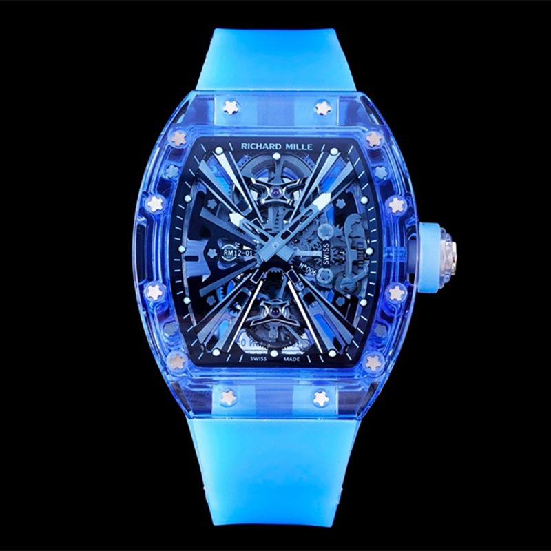 Rm12-01 Richard Mille Jb Men's Acrylic High-End Watch Zf Barrel Bbr Cross-Border Foreign Trade Mechanical Ys