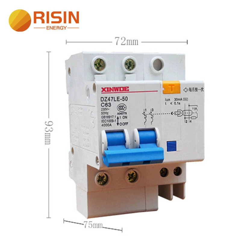 Inventory spot AC 1P 2P 6A-100A 30MA RCBO/RCCB/RCD/ELCB Leakage Router