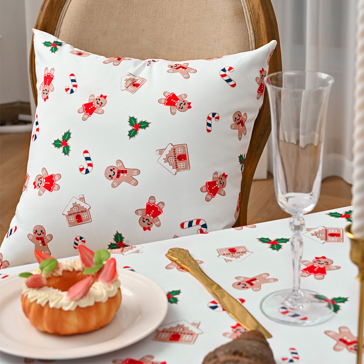 Transfronterizo nuevo estilo de Navidad impresa almohada INS estilo de moda europea y americana Navidad almohada almohada