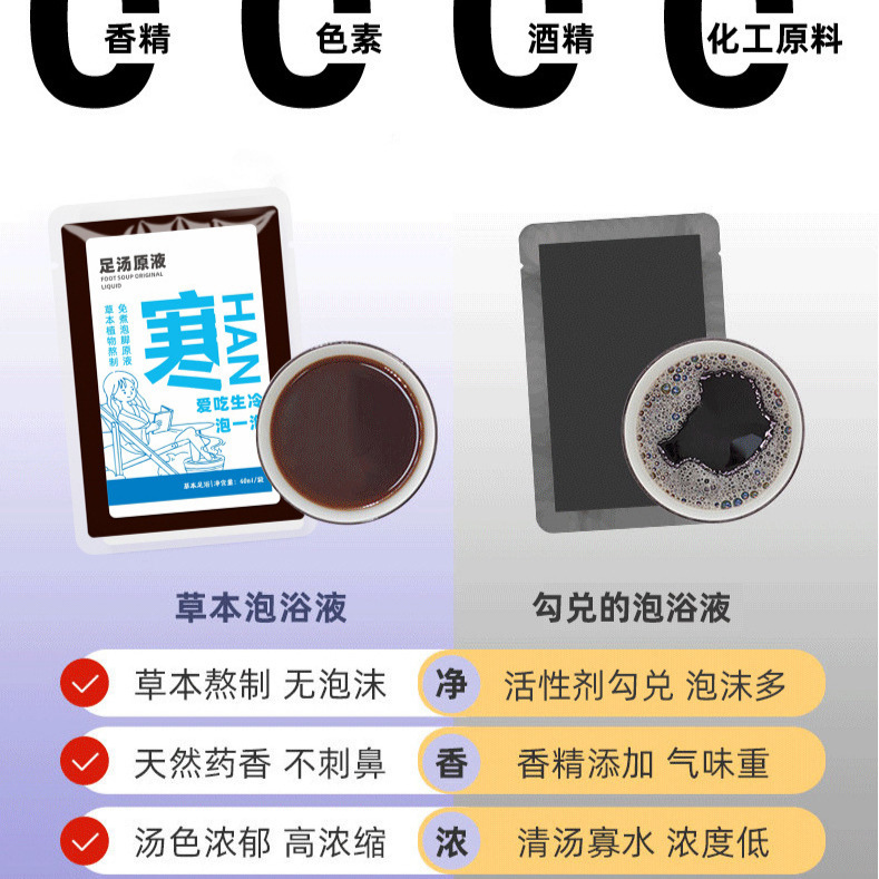 免煮足浴液浓缩液泡脚丸艾草泡脚凝珠足浴包泡脚液排湿排寒泡脚包|undefined