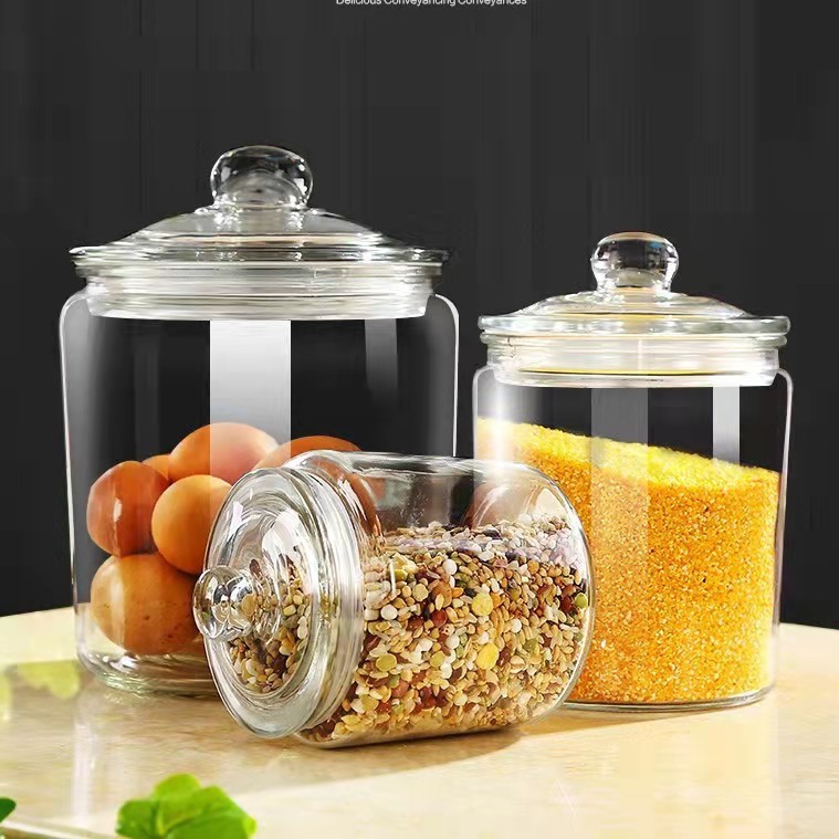 玻璃罐大号密封储物瓶五谷杂粮罐厨房用品防虫米缸厂家批发陈皮罐