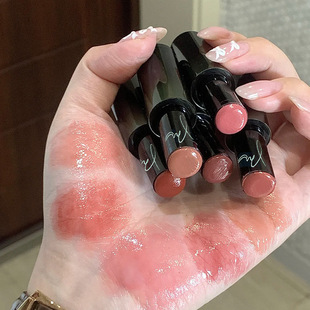Porcelain Essence Multi-Purpose Stick Moisturizing, Moisturizing, Clear, Watery Mirror Lipstick, Whitening Lip and Cheek Dual-Purpose Blush for Yellow Skin